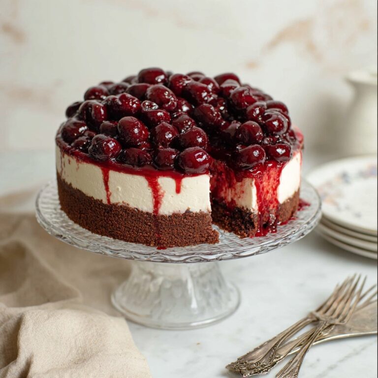 Spiked Cherry Cheesecake Recipe
