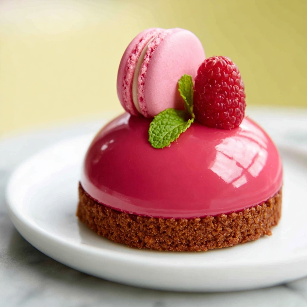 Raspberry Pistachio Entremet Recipe - Recipe Image