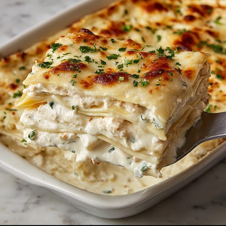 Cheesy Chicken Alfredo Lasagna Recipe