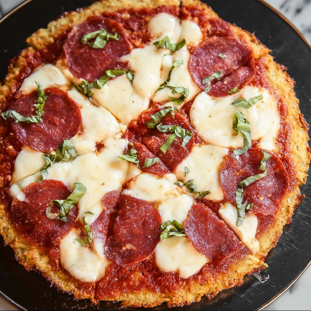 Keto Chicken Pizza Crust Recipe - Recipe Image
