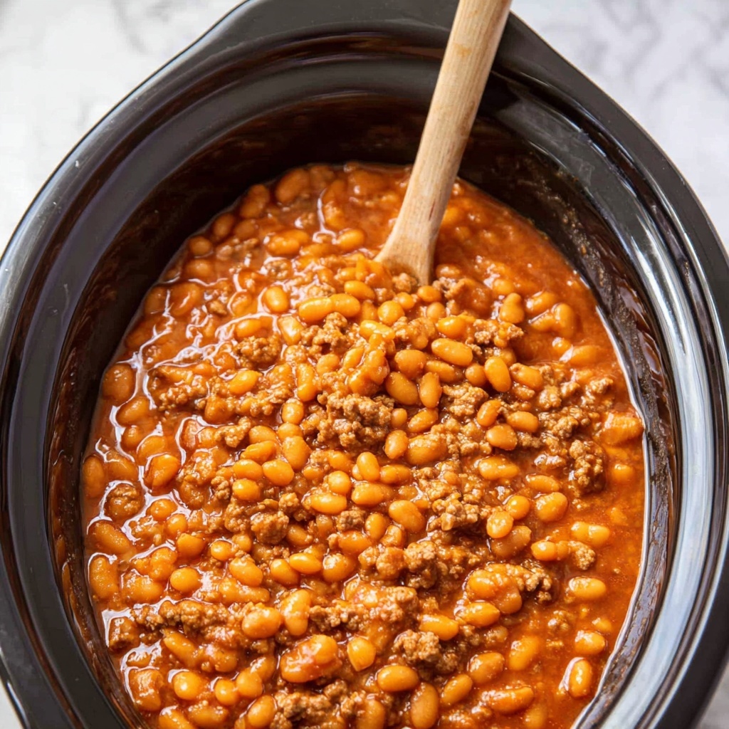 Slow Cooker Cowboy Beans Recipe - Recipe Image