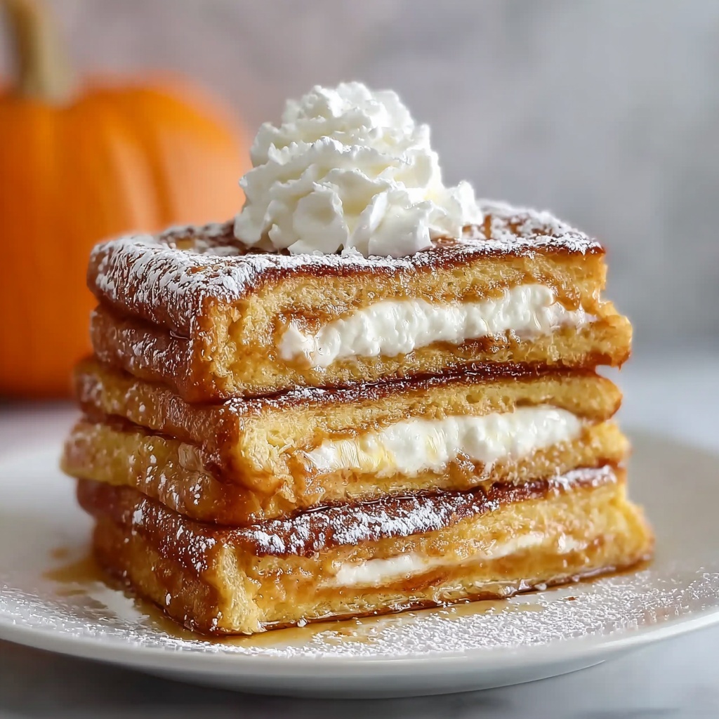 Pumpkin Cream Cheese French Toast Recipe - Recipe Image