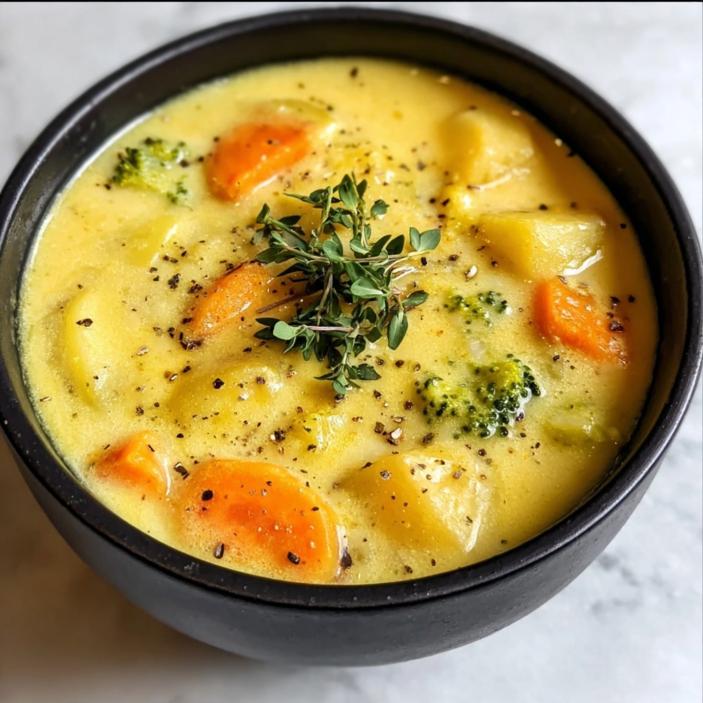 Broccoli Potato Cheddar Soup Recipe - Recipe Image