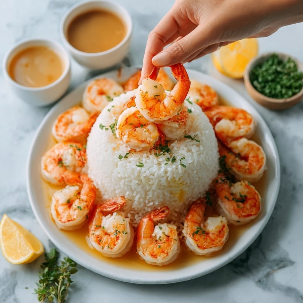 Garlic Butter Shrimp Stack Recipe - Recipe Image