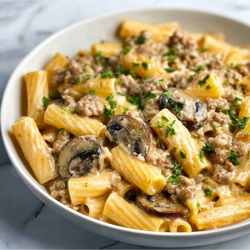 Philly Cheesesteak Pasta Recipe - Recipe Image