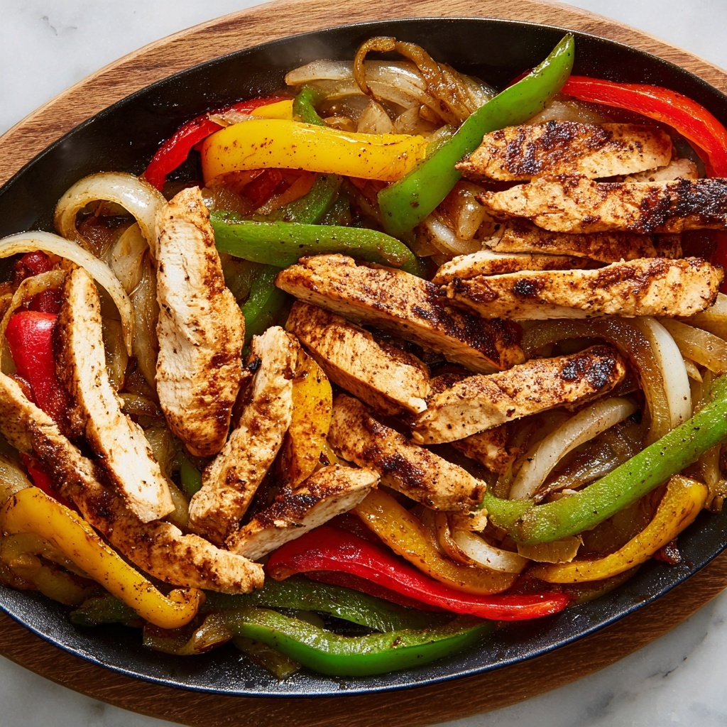 Easy Chicken Fajitas with Lime and Bell Peppers Recipe - Recipe Image