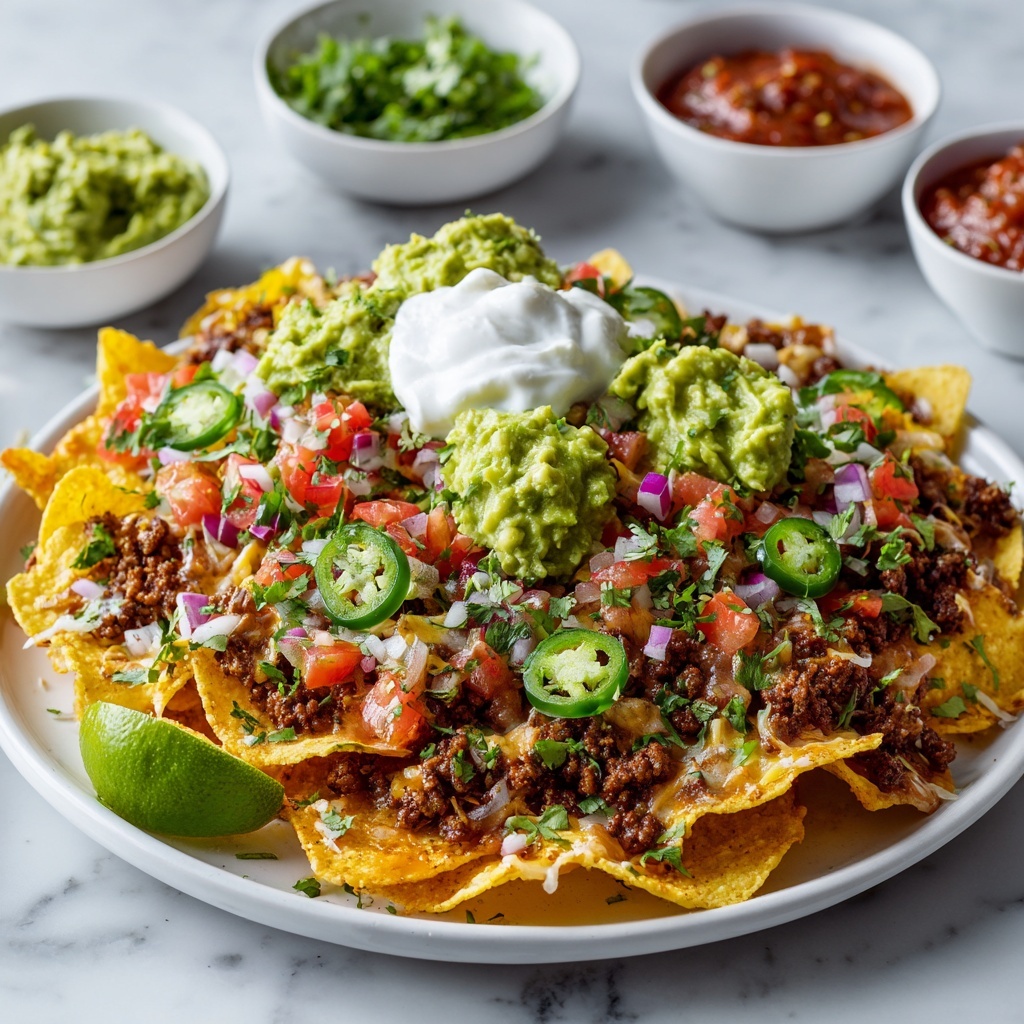 Loaded Beef and Bean Nachos Recipe - Recipe Image