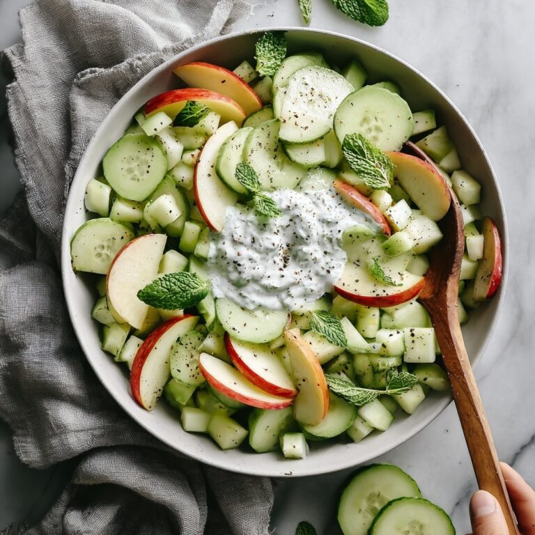 Apple Cucumber Salad with Lemon Honey Dressing Recipe