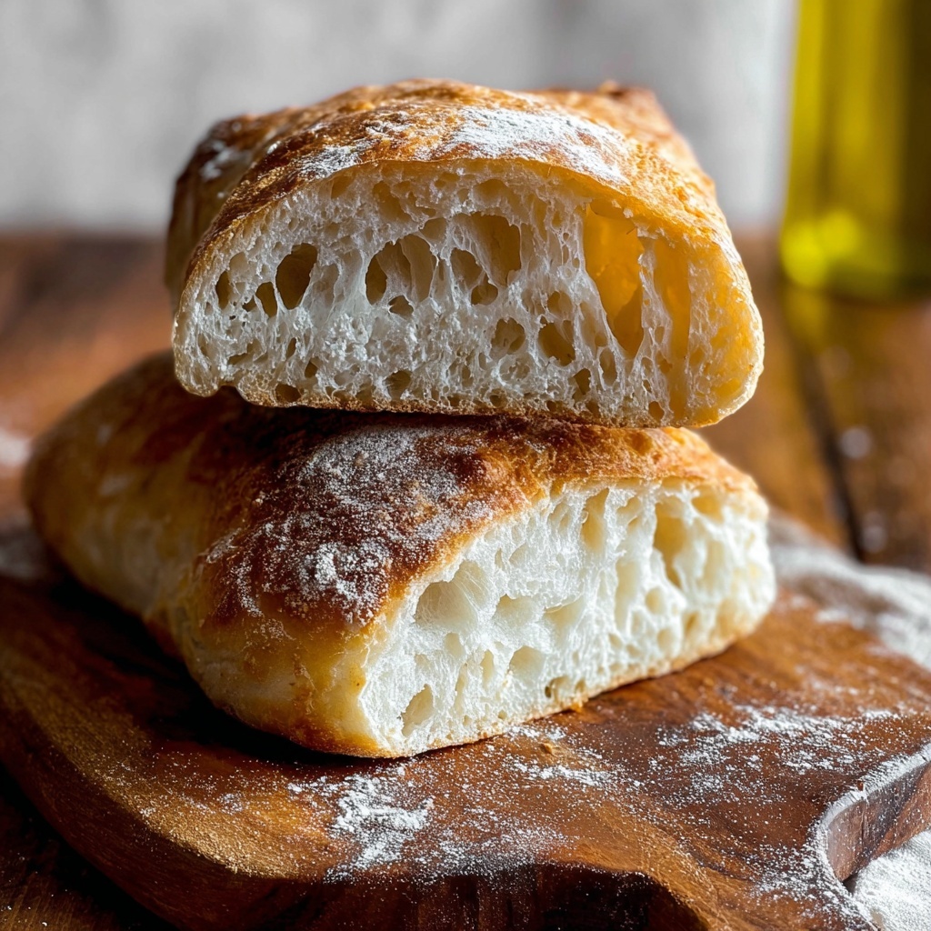 Homemade Ciabatta Bread Recipe - Recipe Image