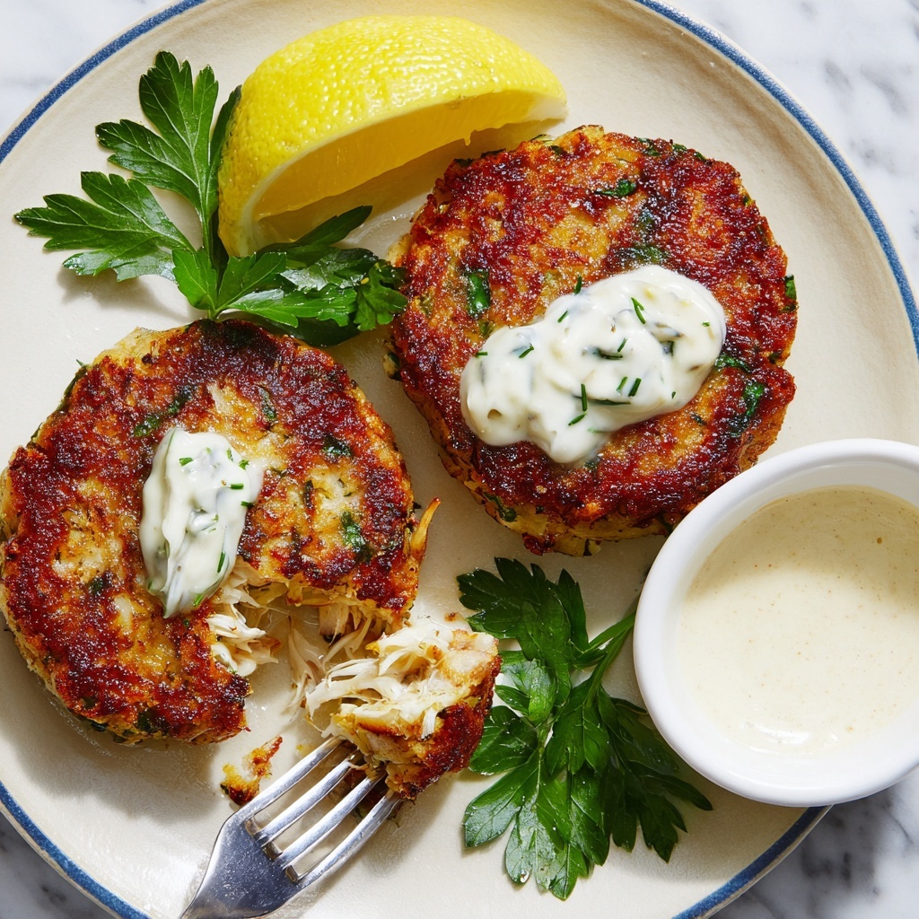 Easy Crab Cakes with Crispy Golden Edges Recipe - Recipe Image