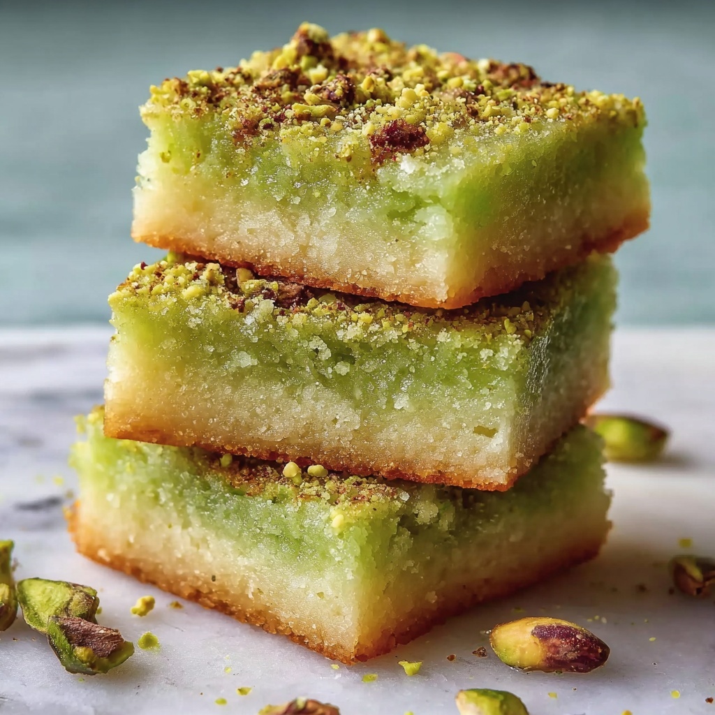 Pistachio Sugar Cookie Squares Recipe - Recipe Image