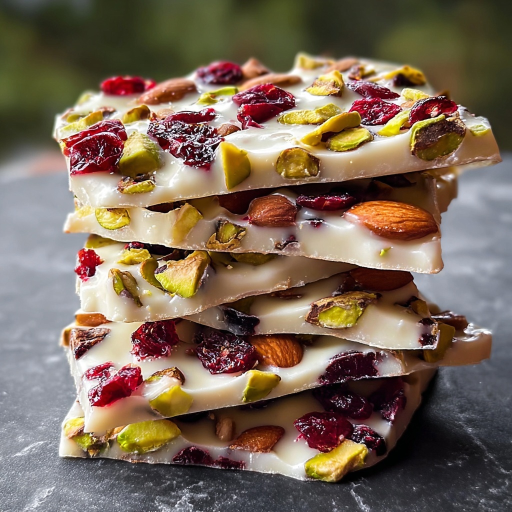 Delightful Pistachio Cranberry Bark Recipe - Recipe Image