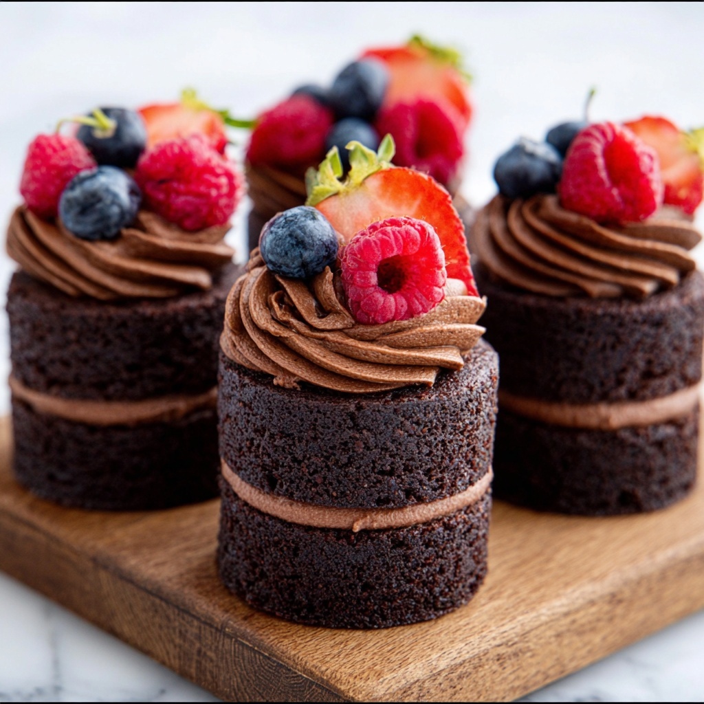 Chocolate Mini Cakes Recipe - Recipe Image