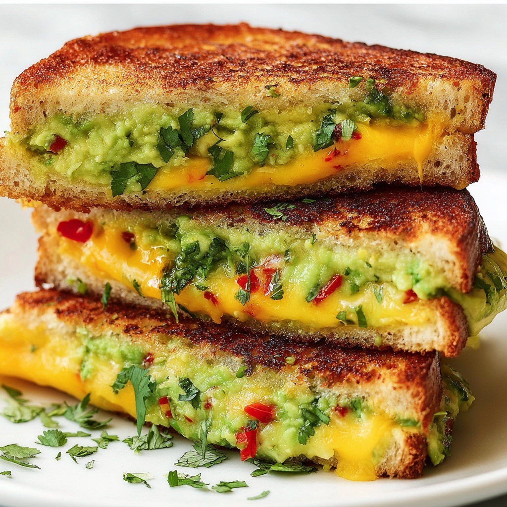 Guacamole Grilled Cheese Sandwich Recipe - Recipe Image