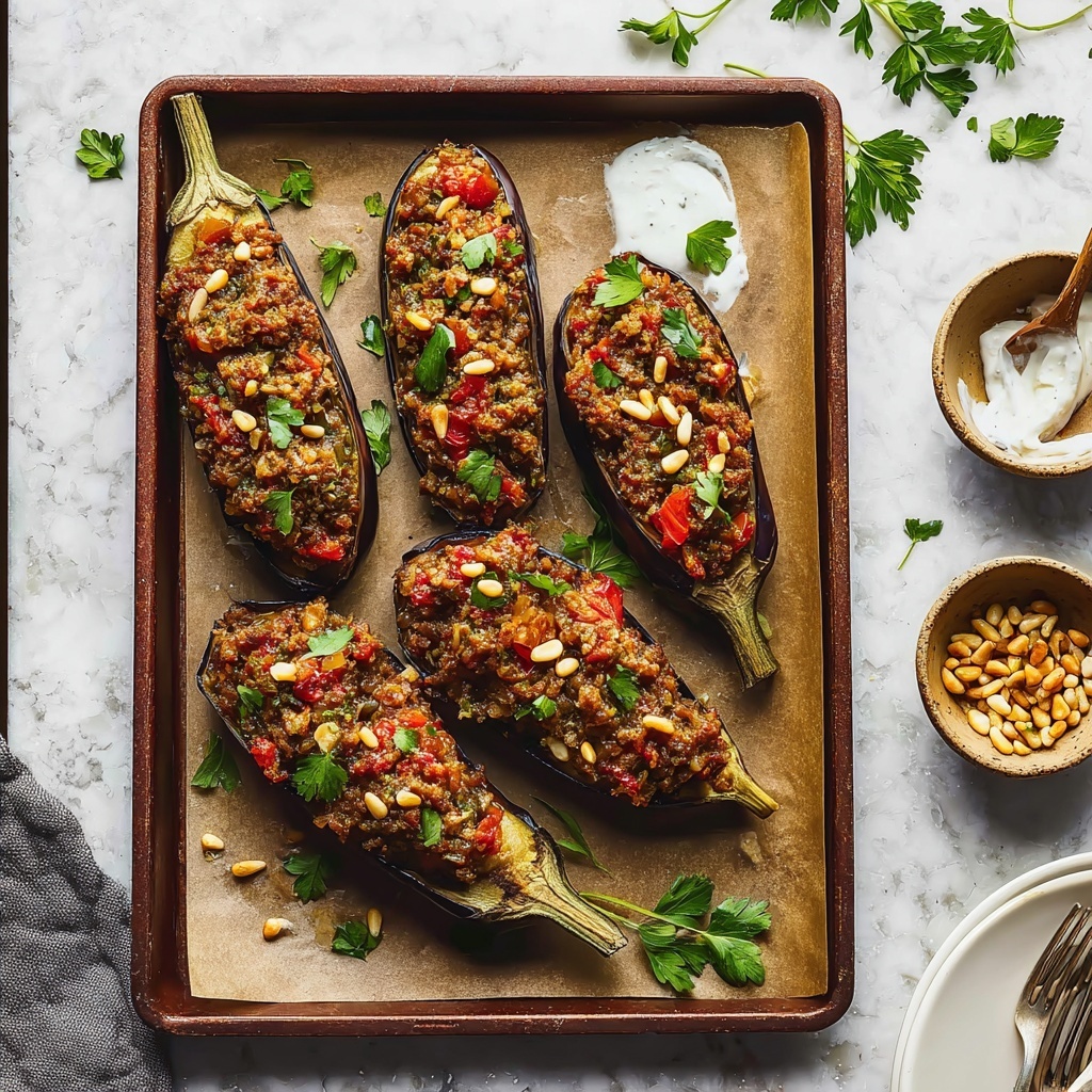 Roasted Eggplant and Spiced Lamb Bake Recipe - Recipe Image