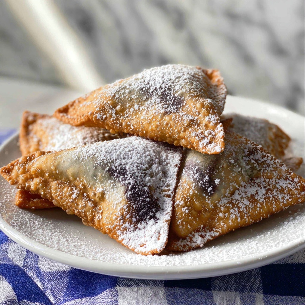 Air Fryer Blueberry Cheesecake Wontons Recipe - Recipe Image