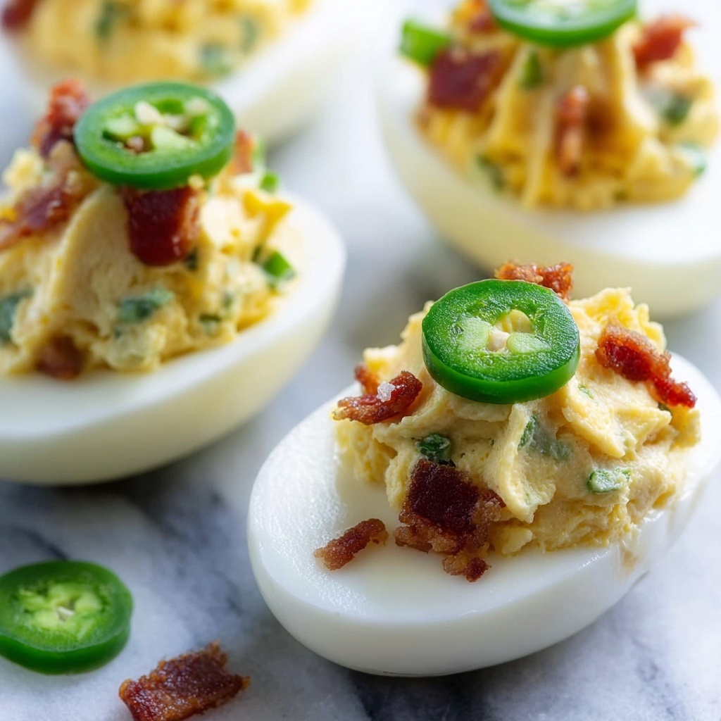 Jalapeño Popper Deviled Eggs Recipe - Recipe Image