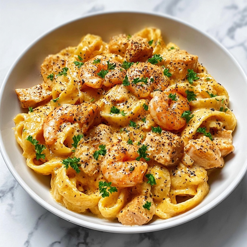 Cajun Chicken and Shrimp Pasta Recipe - Recipe Image