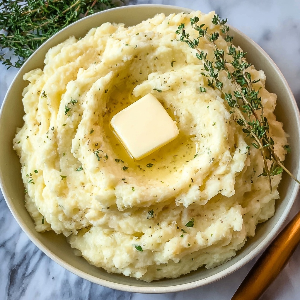 Crockpot Mashed Potatoes with Fresh Herbs and Cream Cheese Recipe - Recipe Image
