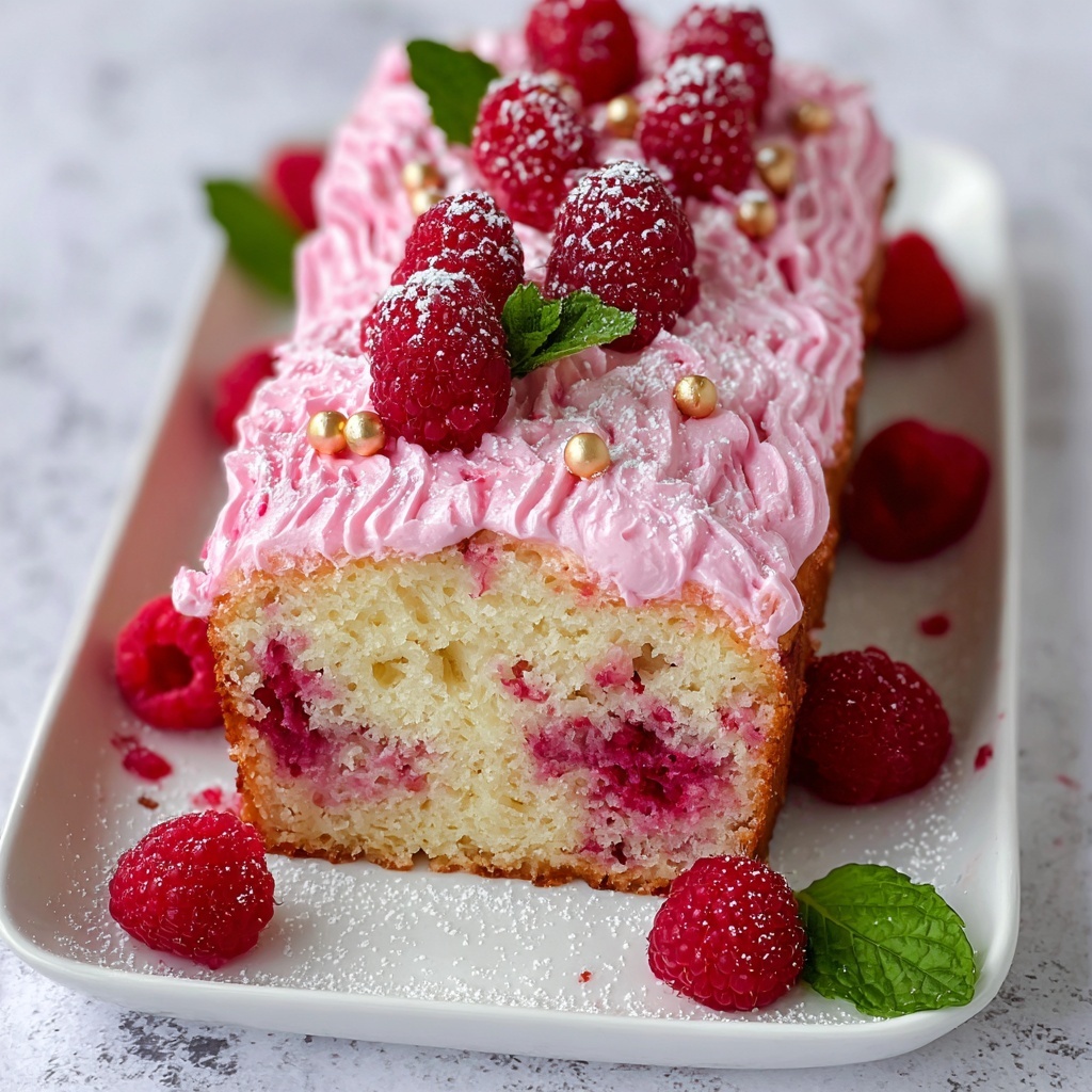 Lemon Raspberry Loaf Cake Recipe - Recipe Image