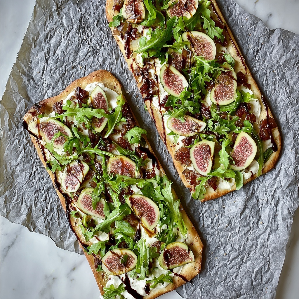 Fig and Goat Cheese Flatbread Recipe - Recipe Image