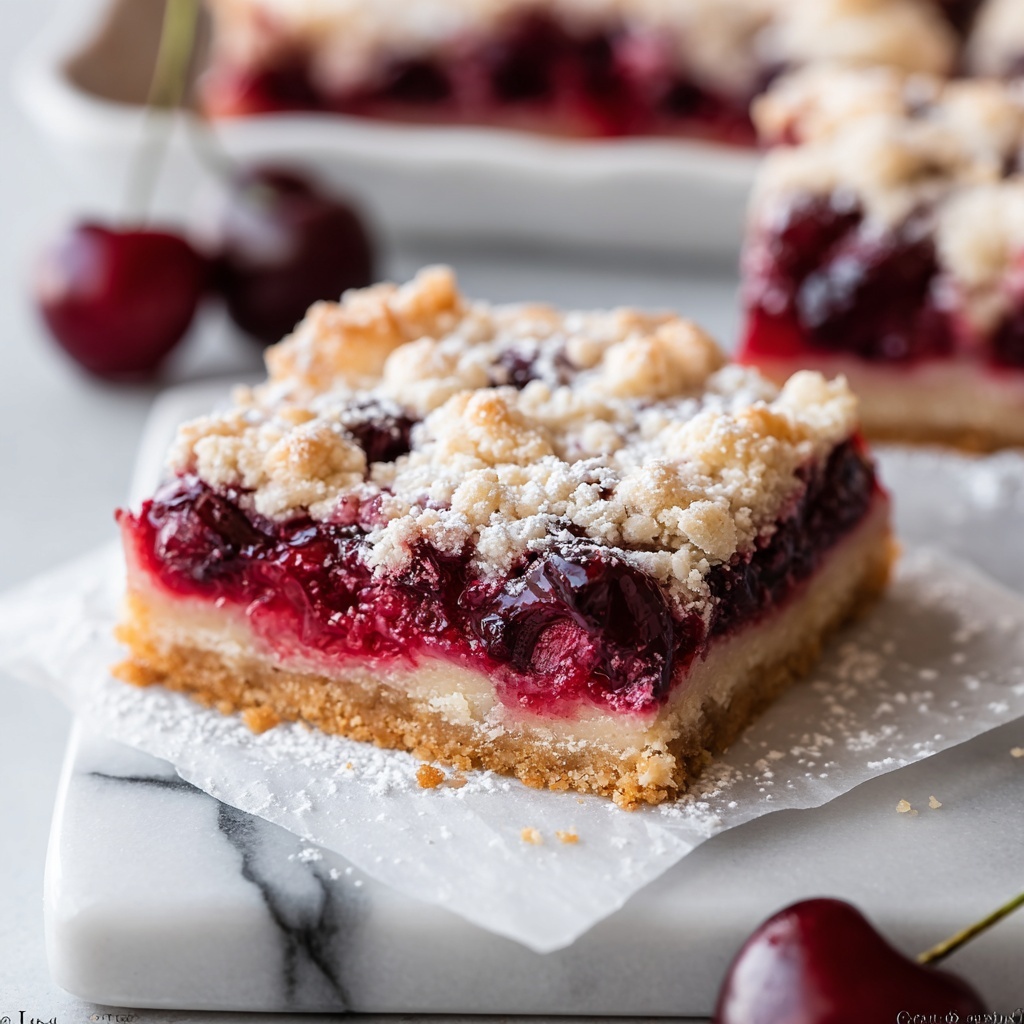 Cherry Pie Bars Recipe - Recipe Image