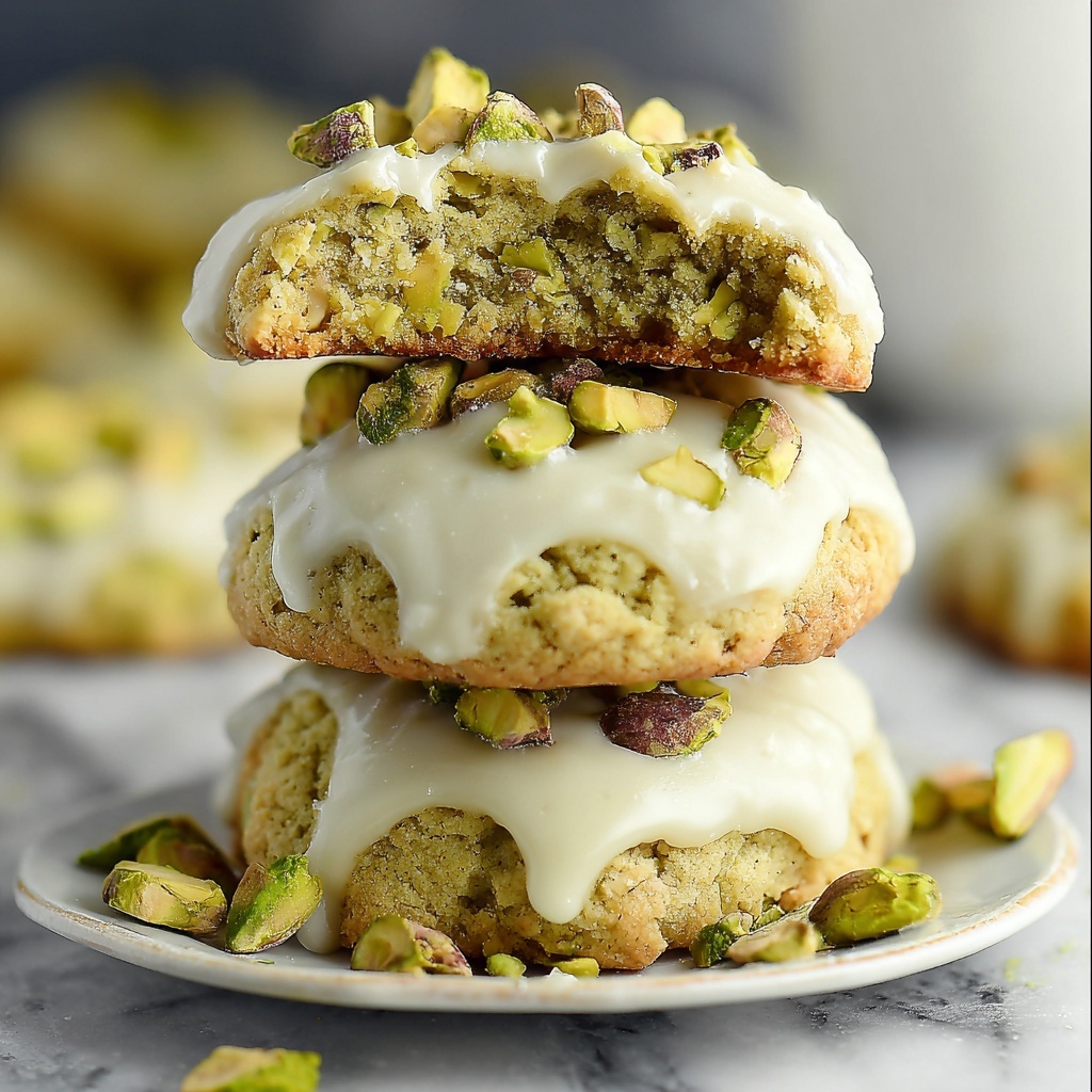 Creamy Pistachio White Chocolate Cookies – Easy Dessert Recipe - Recipe Image