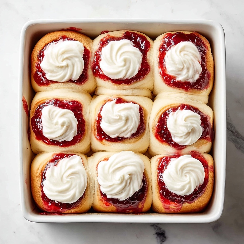 Strawberry Cheesecake Cinnamon Rolls Recipe - Recipe Image