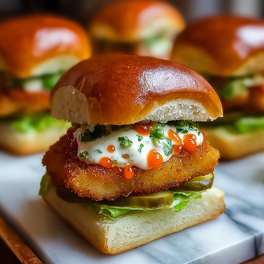Chicken Bang Bang Sliders Recipe - Recipe Image