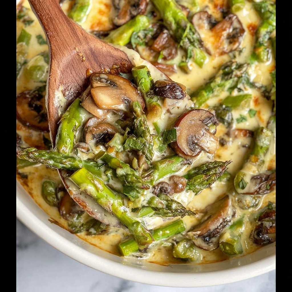 Asparagus and Mushroom Au Gratin Recipe - Recipe Image