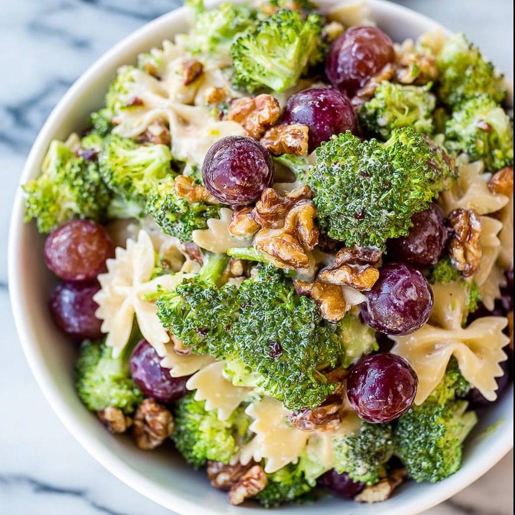 Broccoli Grape Pasta Salad Recipe - Recipe Image