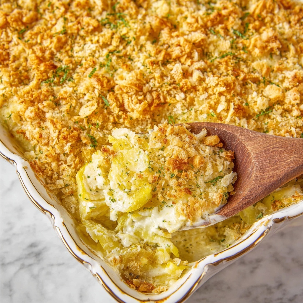 Cheesy Squash Casserole Recipe - Recipe Image