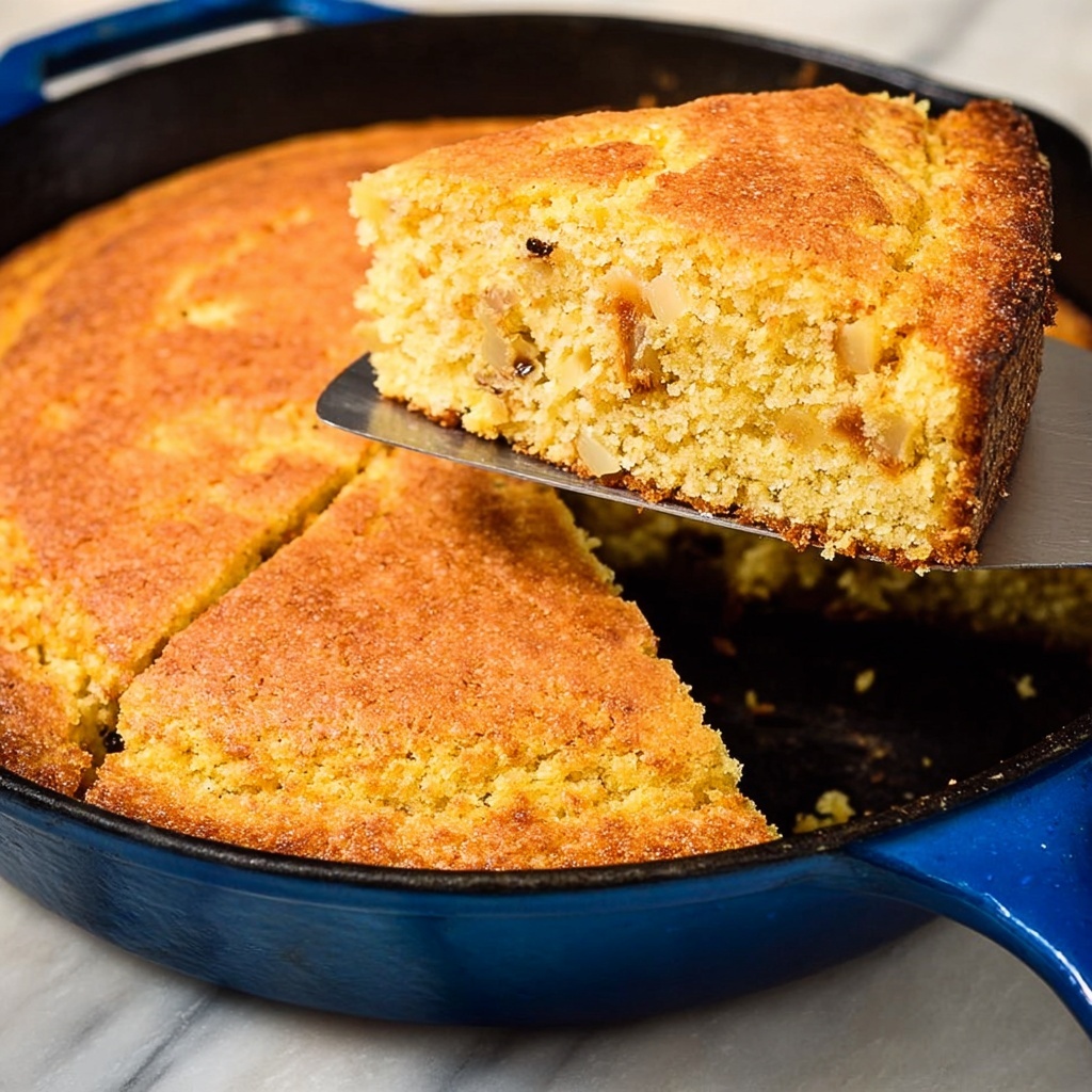 Loaded Cheddar Cornbread with Bacon, Corn, and Green Onions Recipe - Recipe Image