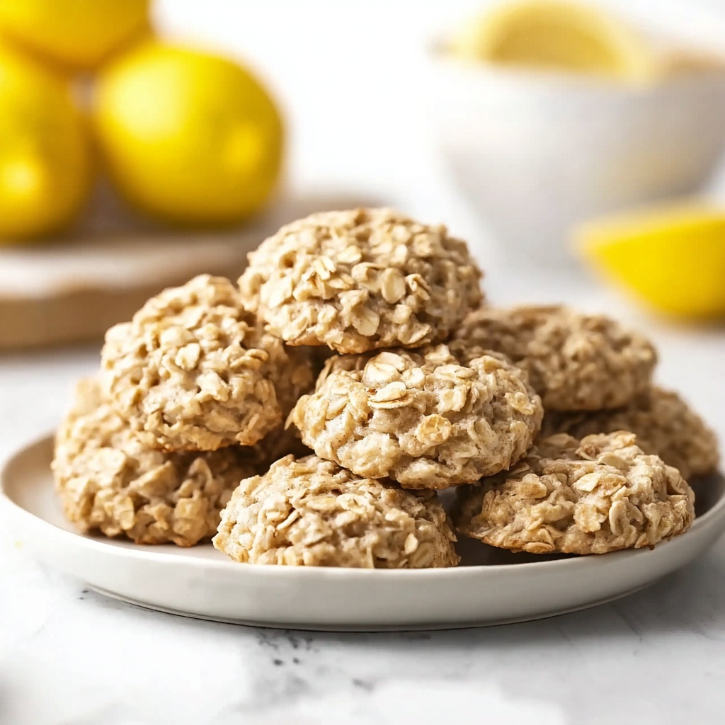 Lemon Oatmeal No Bake Cookies Recipe - Recipe Image