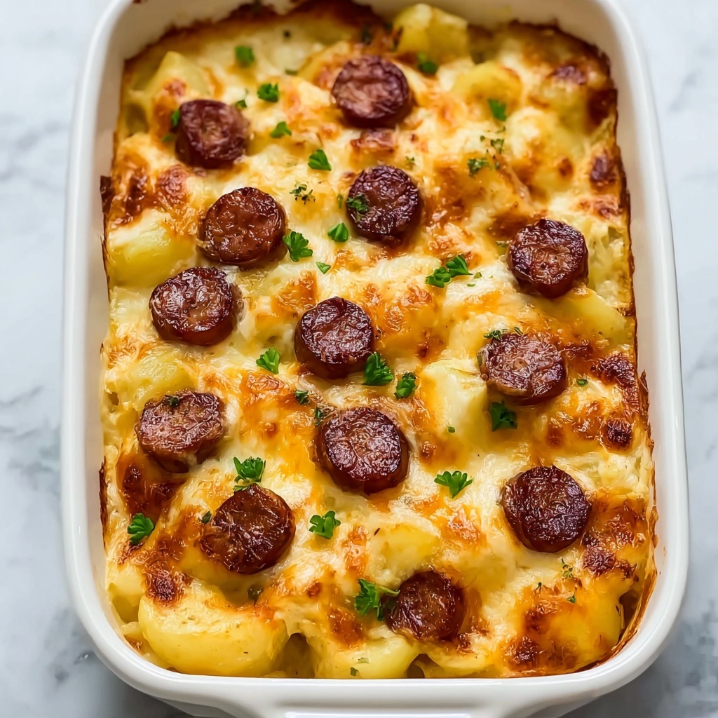 Cheesy Ranch Potatoes and Smoked Sausage Recipe - Recipe Image