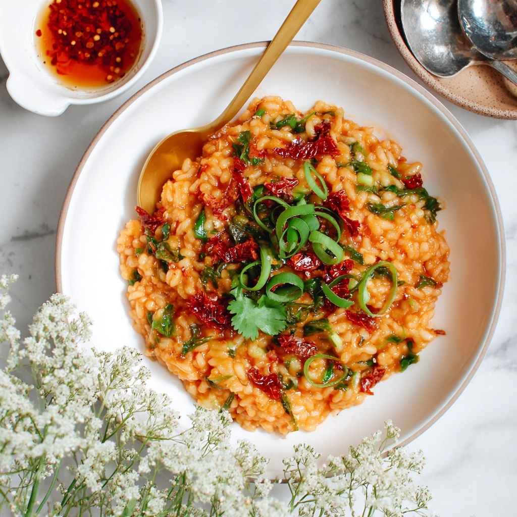 Cheesy Gochujang Risotto Recipe - Recipe Image