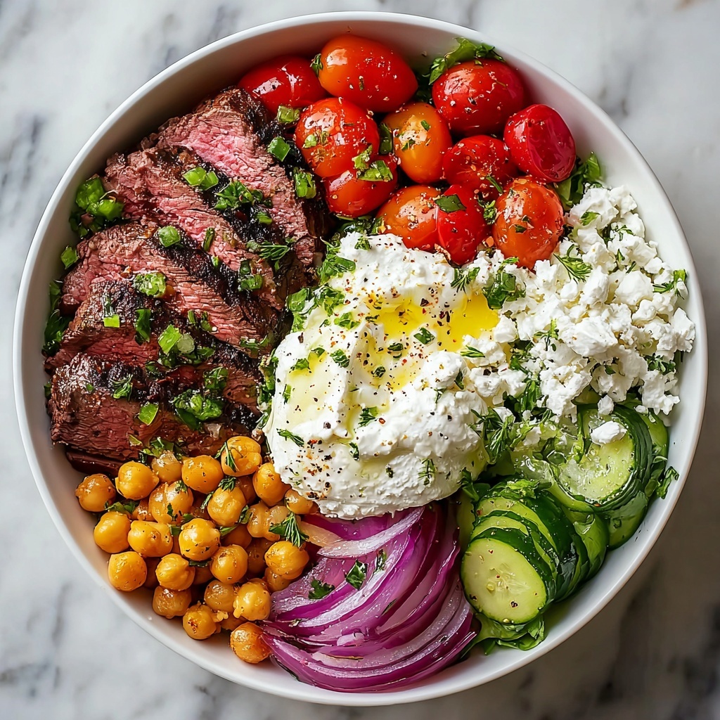 Mediterranean Steak Bowl Recipe - Recipe Image