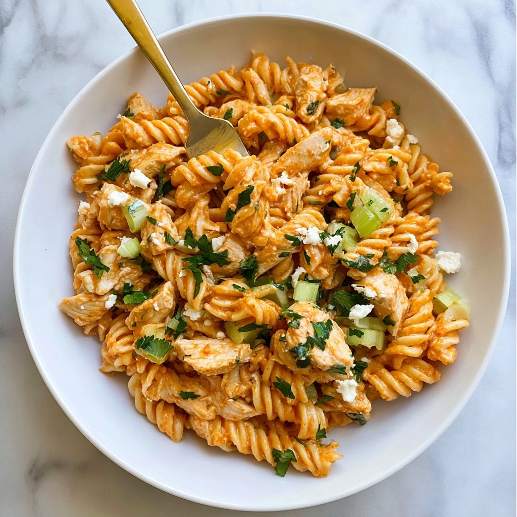 Buffalo Chicken Pasta Salad Recipe - Recipe Image