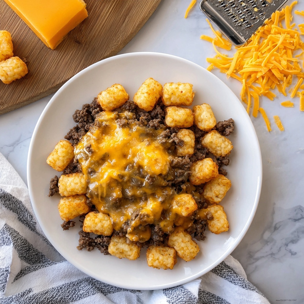 Cheesy Tater Tot Casserole Recipe - Recipe Image