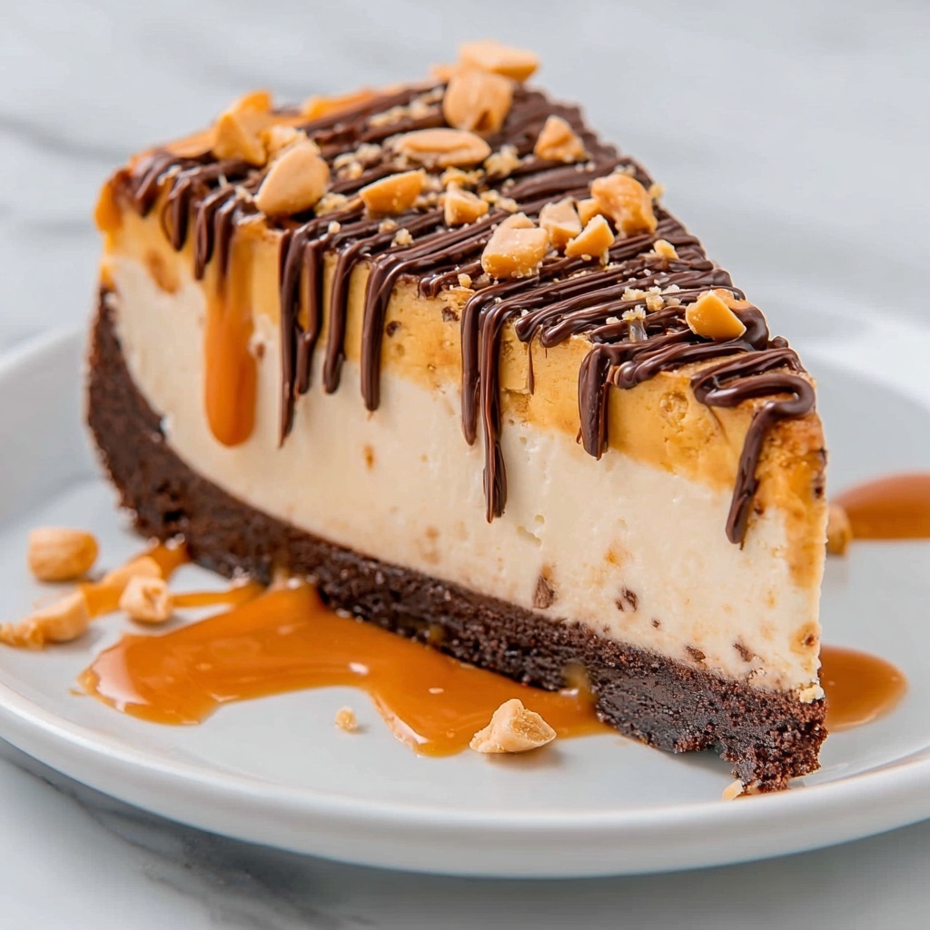 Chocolate Peanut Butter Candy Cheesecake Recipe - Recipe Image