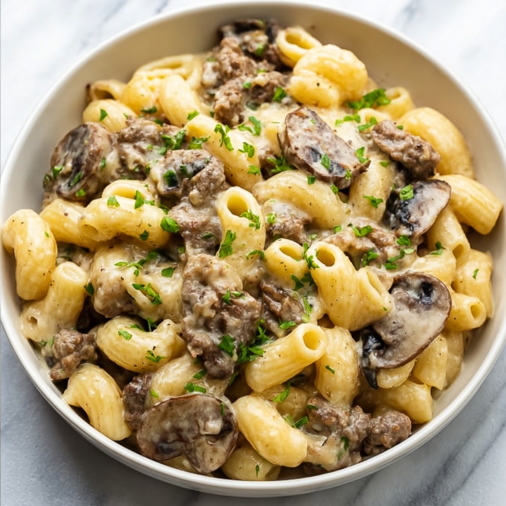 Philly Cheesesteak Pasta Recipe - Recipe Image