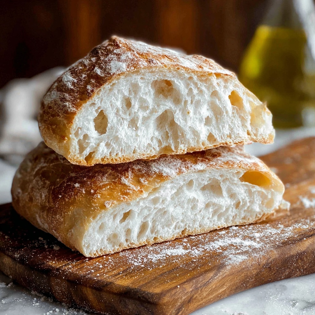 Homemade Ciabatta Bread Recipe - Recipe Image