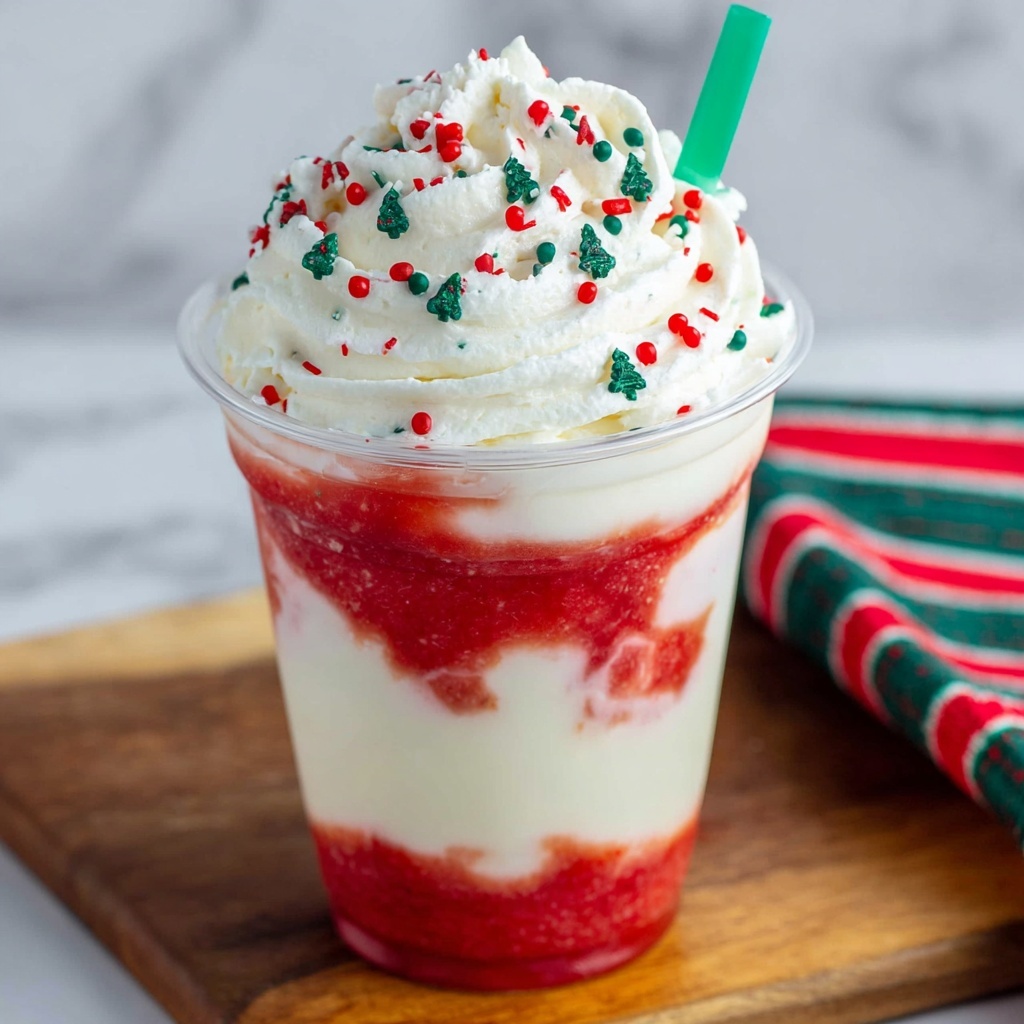 Santa Claus Frappuccino Recipe - Recipe Image