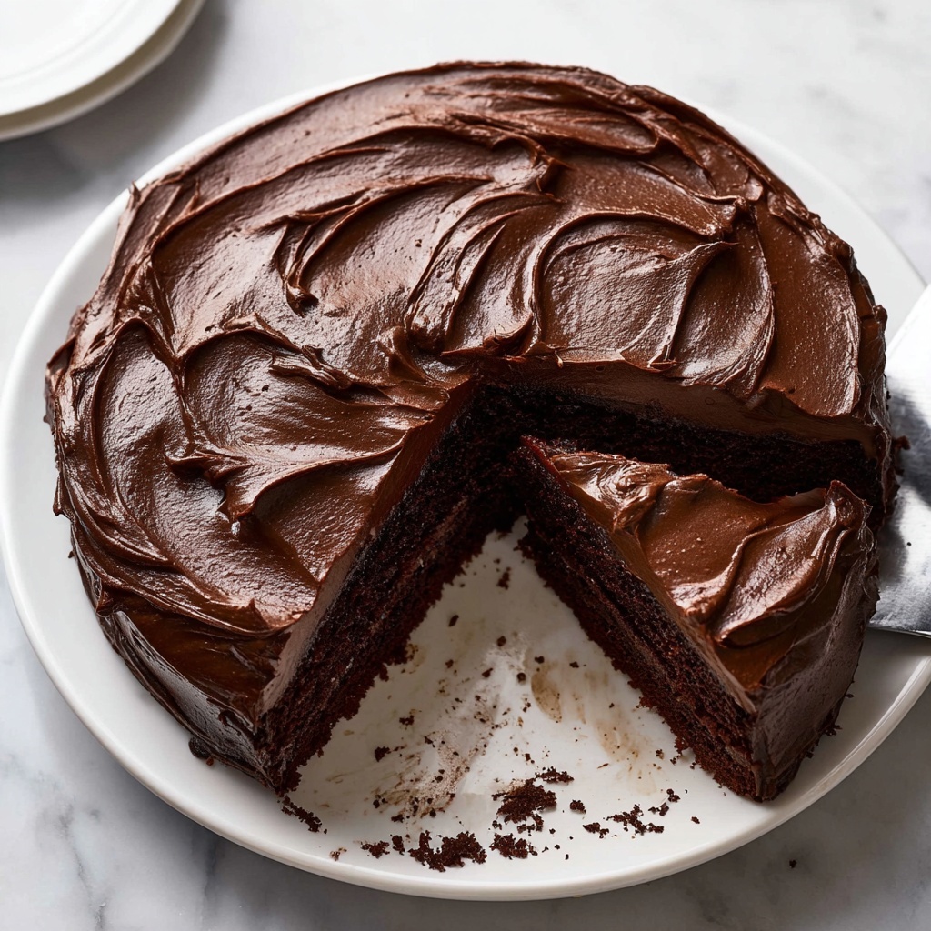 Easy Chocolate Fudge Cake Recipe - Recipe Image