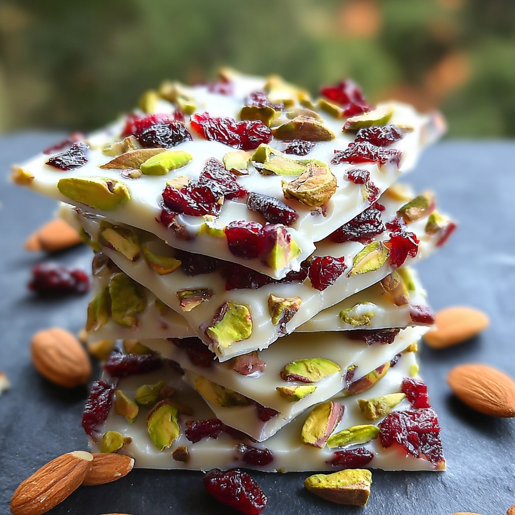 Delightful Pistachio Cranberry Bark Recipe - Recipe Image