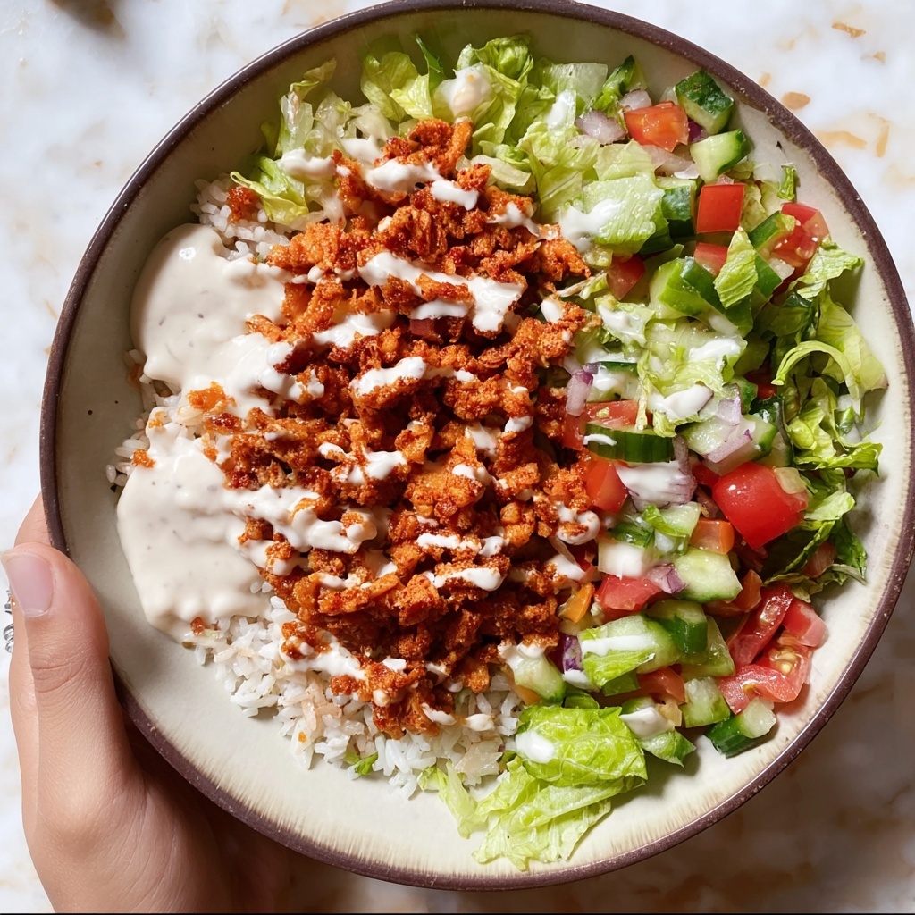 Tandoori Chicken over Basmati Rice with White Sauce and Fresh Salad Recipe - Recipe Image