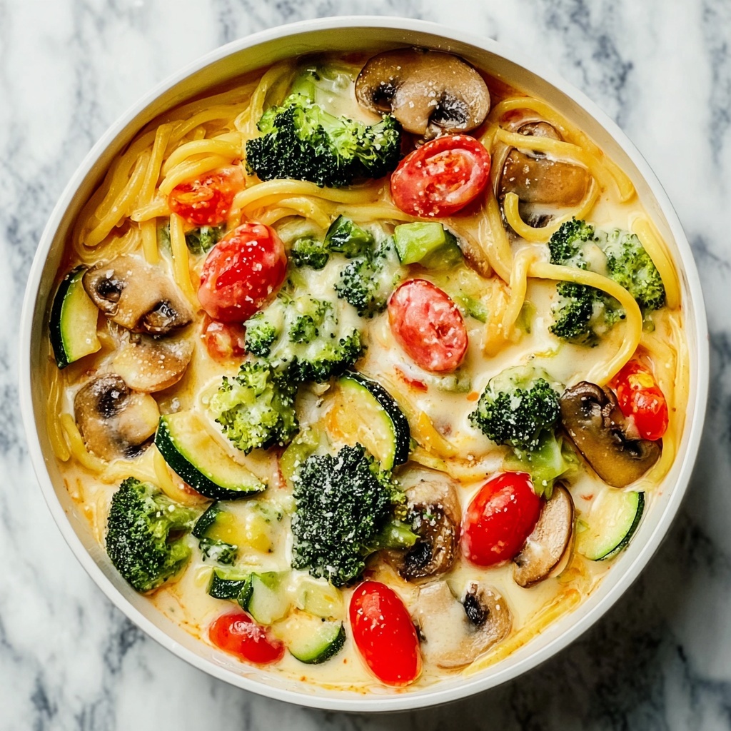 Creamy Veggie Pasta Recipe - Recipe Image