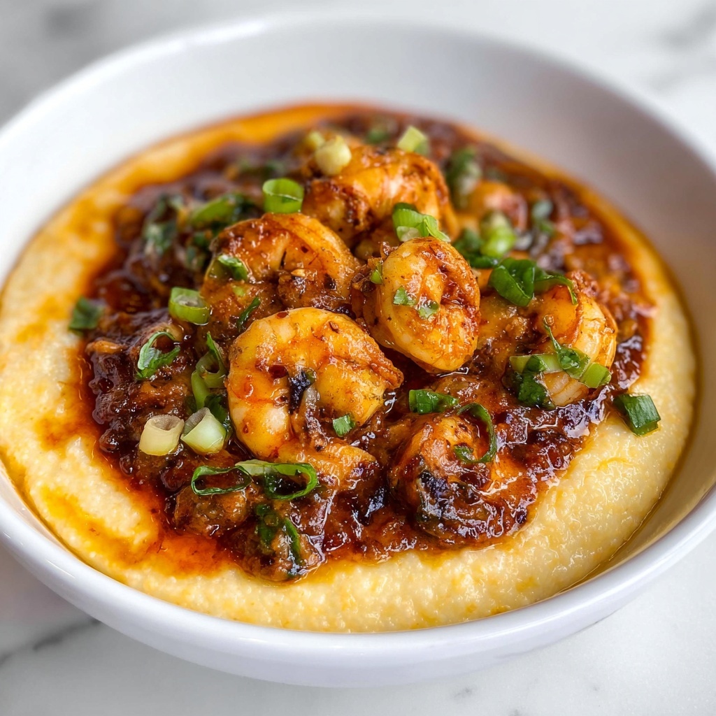 True Southern Shrimp and Grits with Cajun Seasoning and Bacon Recipe - Recipe Image