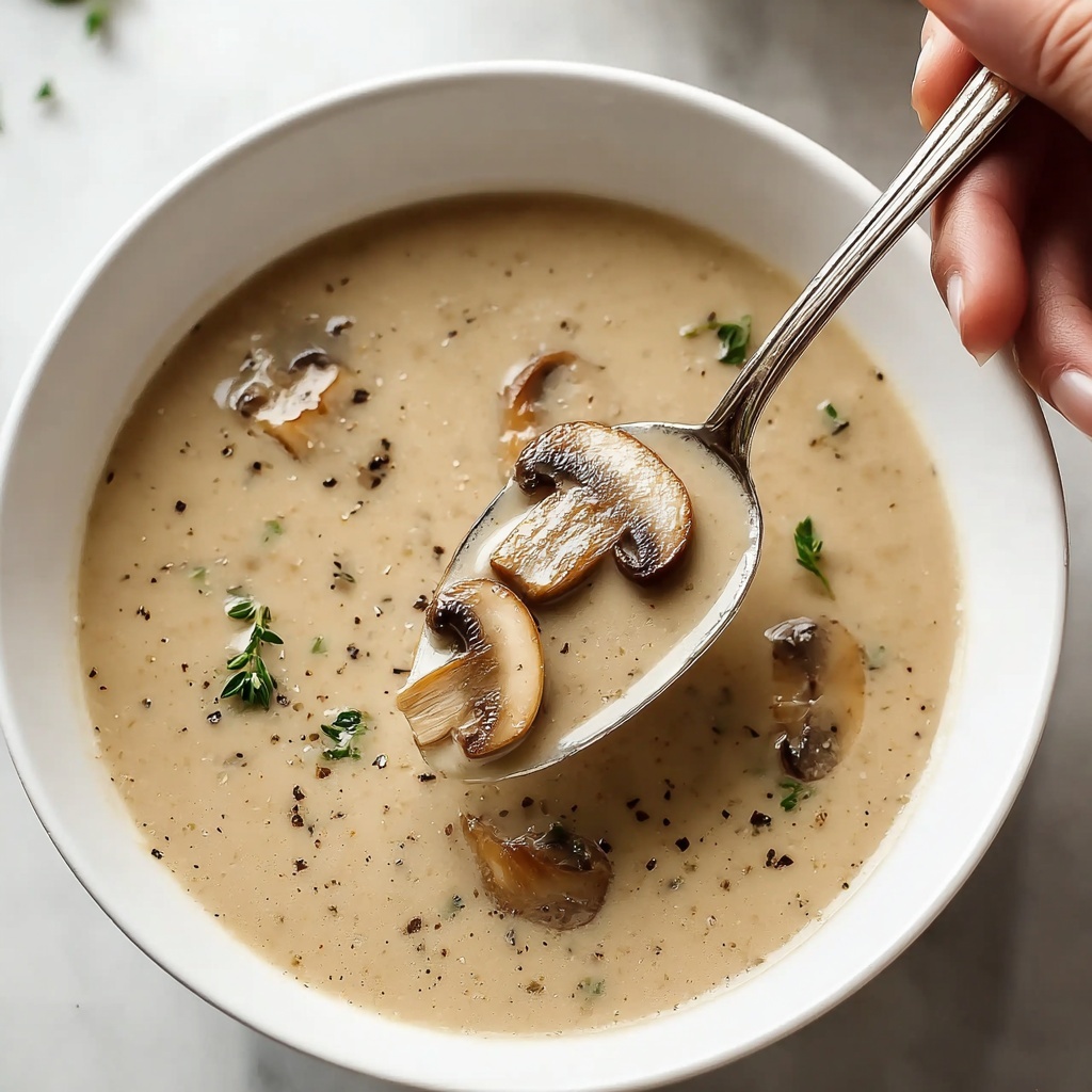 Creamy Mushroom Soup Recipe - Recipe Image