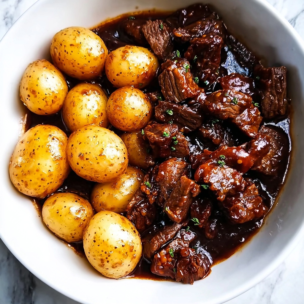 Garlic Butter Beef Bites in the Slow Cooker Recipe - Recipe Image